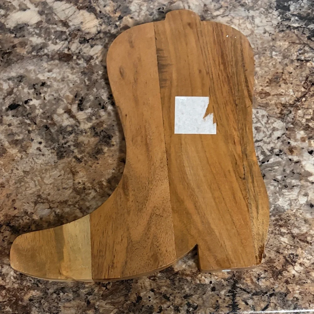 Rustic Wooden Boot - Picture 4 of 4